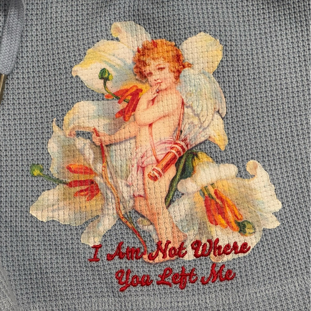 BOYS LIE I Am Not Where You Left Me Shorts in Steel Blue SZ M - Picture 2 of 6